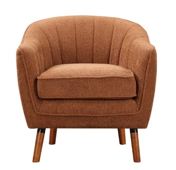 Homelegance Cutler Rust Orange Accent Chair