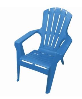 Blue Plastic Adirondack Chair