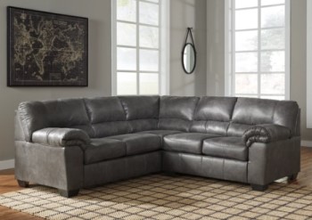 Ashley Benton Charcoal Microsuede Sectional