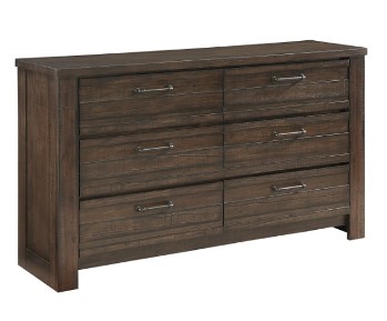 Homelegance Dark Brown Finish Hardwood 6-Drawer Dresser