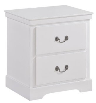 Homelegance Seabright White 2-Drawer Nightstand