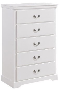 Homelegance Seabright White 5-Drawer Chest