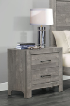 Homelegance Corbin Grey Wood-Look 2-Drawer Nightstand