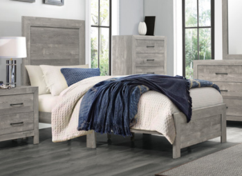 Homelegance Corbin Grey Wood-Look Twin Bed