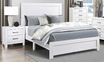 Homelegance Corbin White Wood-Look Queen Bed