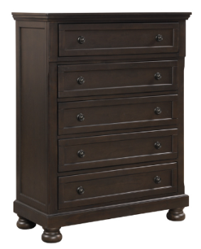 Homelegance Begonia Charcoal 5-Drawer Chest