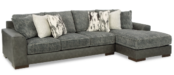 Ashley Lakestone 2-Piece Sectional with Right-Hand Chaise