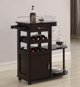 Coaster Cappuccino Serving Cart