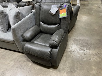 Ashley Charcoal Microsuede Recliner