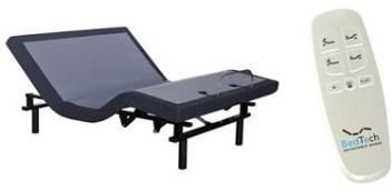 BedTech BT2000 Adjustable XL Twin Bed Frame with Wireless Remote