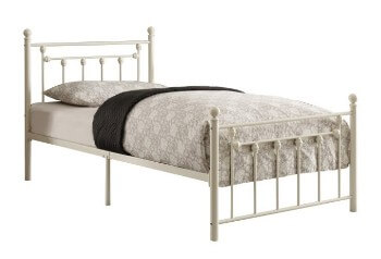 Homelegance Lia White Metal Twin Platform Bed