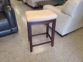 Allure 24-Inch Ivory Backless Barstool