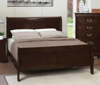 Coaster Cappuccino Finish Full Sleigh Bed