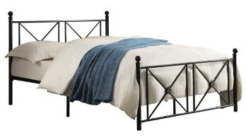 Homelegance Mardelle Black Metal Full Bed