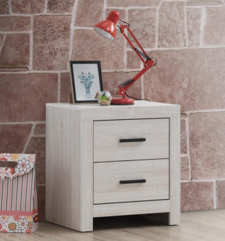 Coaster Brantford Coastal White Wood-Look 2-Drawer Nightstand