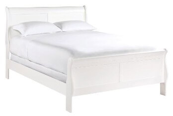 Homelegance Mayville White King Sleigh Bed