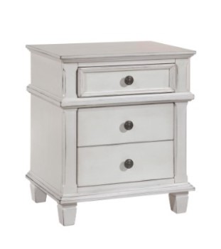 Coaster Carolina Antique White 3-Drawer Nightstand