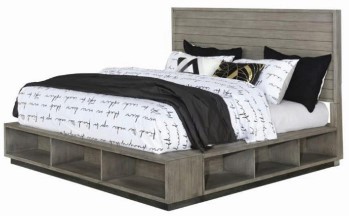 Coaster Derbyshire Grey Oak King Storage Bed