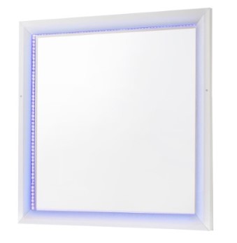 Coaster Whitaker White Glam Mirror with LED Lighting