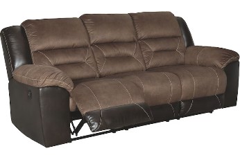 Ashley Earhart Grey Two-Tone Reclining Sofa