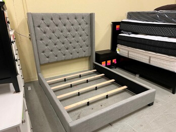 Home Meridian Monroe 2 Grey Full Bed