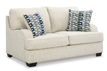 Ashley Valero Parchment Loveseat (blemished)