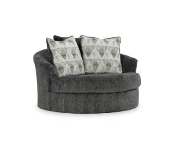 Ashley Bedford Ebony Oversized Swivel Chair
