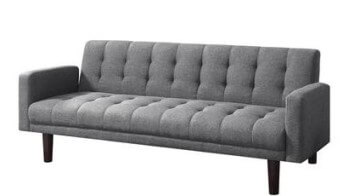 Coaster Grey Fabric Sofa Bed with Arms