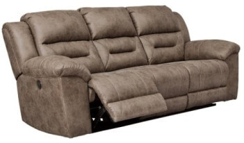 Ashley Rockland Fossil Microsuede Power Reclining Sofa