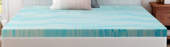 BedTech 4-Inch Gel Memory Foam Queen Mattress Topper