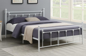 Coaster Jasmine White Metal Queen Bed