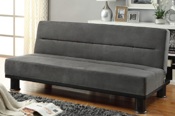 Homelegance Callie Grey Microsuede Sofa Bed