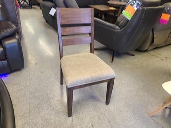 Hardwood Side Chair with Upholstered Seat