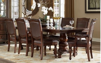 Homelegance Lordsburg Dining Set with 8 Side Chairs & 1 Leaf