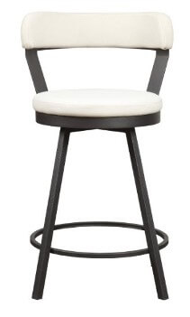 Homelegance Appert White 29-Inch Swivel Bar Stool 