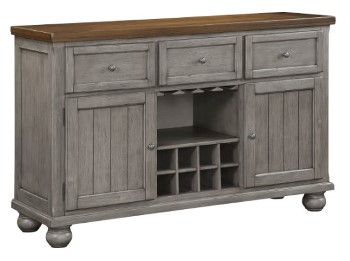 Homelegance Tigard Grey & Espresso Finish Sideboard