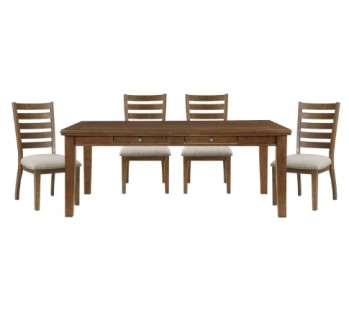 Homelegance Tigard Espresso Finish Dining Set with 4 Chairs