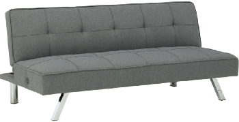 Ashley Santana Grey Fabric Sofa Bed with USB