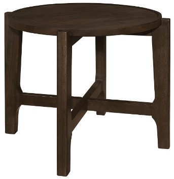 Coaster Costa Dark Brown Round End Table