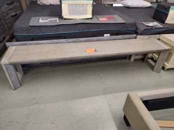 Steve Silver Granada Grey 72-Inch Hardwood Bench