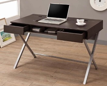Coaster Connect It Cappuccino Finish Writing Desk
