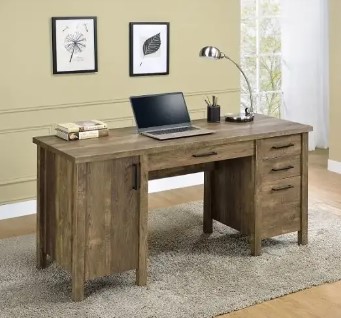 Coaster Tolar Rustic Oak Executive Desk