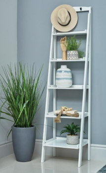 Coaster Nilam White Ladder Bookcase