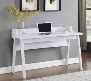 Coaster Mid-Century White Writing Desk