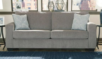 Ashley Alki Alloy Queen Size Sleeper Sofa (small blemish on arm)