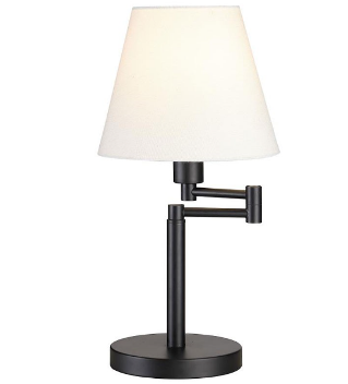 Coaster Black Swing-Arm Table Lamp