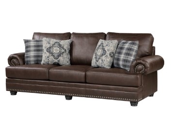 Homelegance Franklin Dark Brown Microsuede Sofa