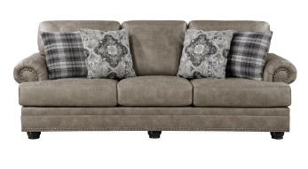 Homelegance Franklin Mushroom Microsuede Sofa