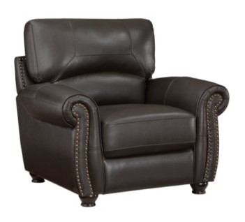 Homelegance Foxborough Dark Brown Leather Chair