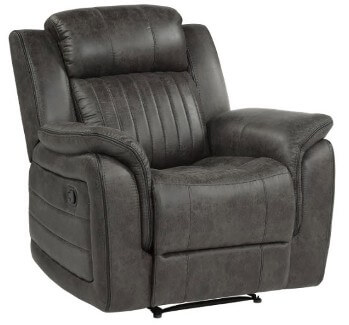 Homelegance Center Charcoal Microsuede Recliner